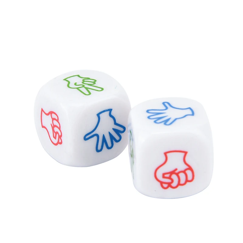 Board Game Dice 2Pcs Finger Guessing Game Dice Toys Scissors Stone Family Party Board Game