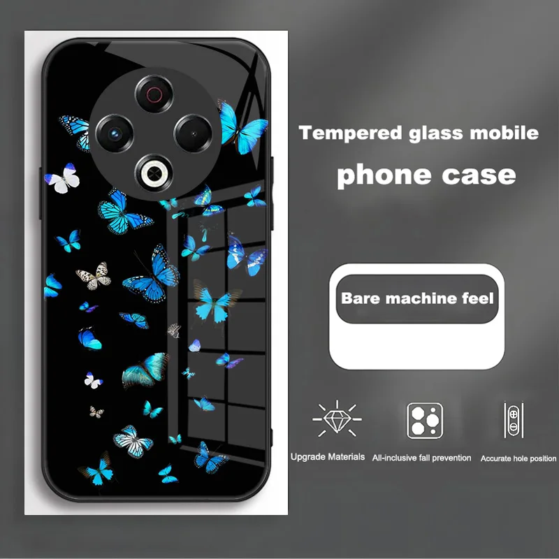Luxury Shockproof Bumper Case with Tempered Glass for Tecno Spark 30 Series