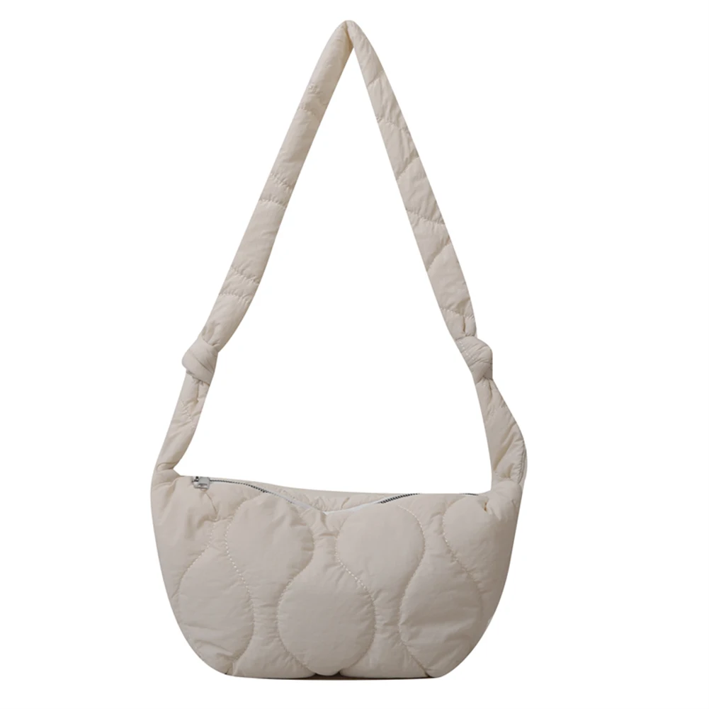 Cotton Puffer Shoulder Bag for Women Autumn Winter