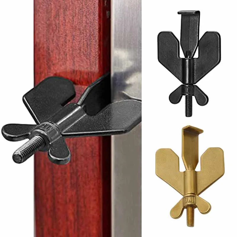 Portable Door Stop Stainless Steel Childproof Gates Lock Safety Home Latches Durable Easy To Install for Hotel School door latch door lock