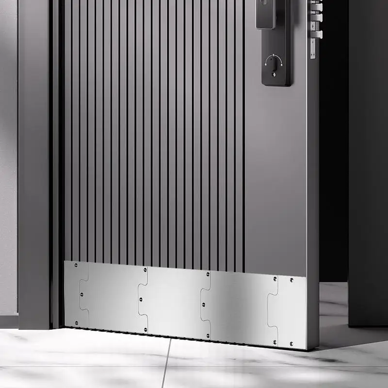 Kick Plate For Bottom Of Door Pet-Proof Kickplate For Doors Stainless Steel Anti-Scratch Kickplate Living Room Bedroom