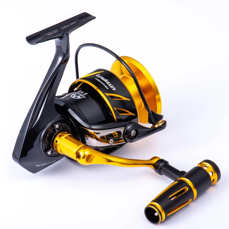 Lurekiller Metal Body T Bar Handle Spinning Reel Jigging Reel Saltist  CW10000 10BB Salwater Jig Reel 30kgs Drag Power - AliExpress