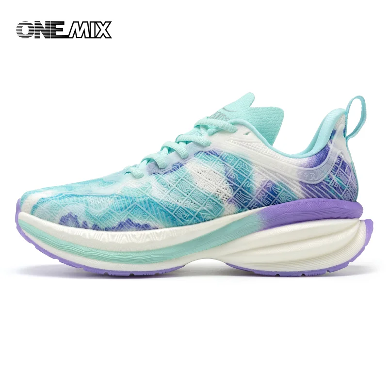 

ONEMIX 2024 Chinese Sports Shoes New Shock-absorbent Men Running Shoes Non-slip Breathable Lightweight Outdoor Women Sneaker