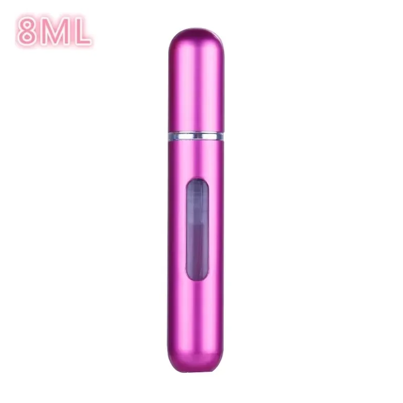 Compact Refillable Travel Perfume Atomizer - Portable 8ml/5ml Spray Bottle