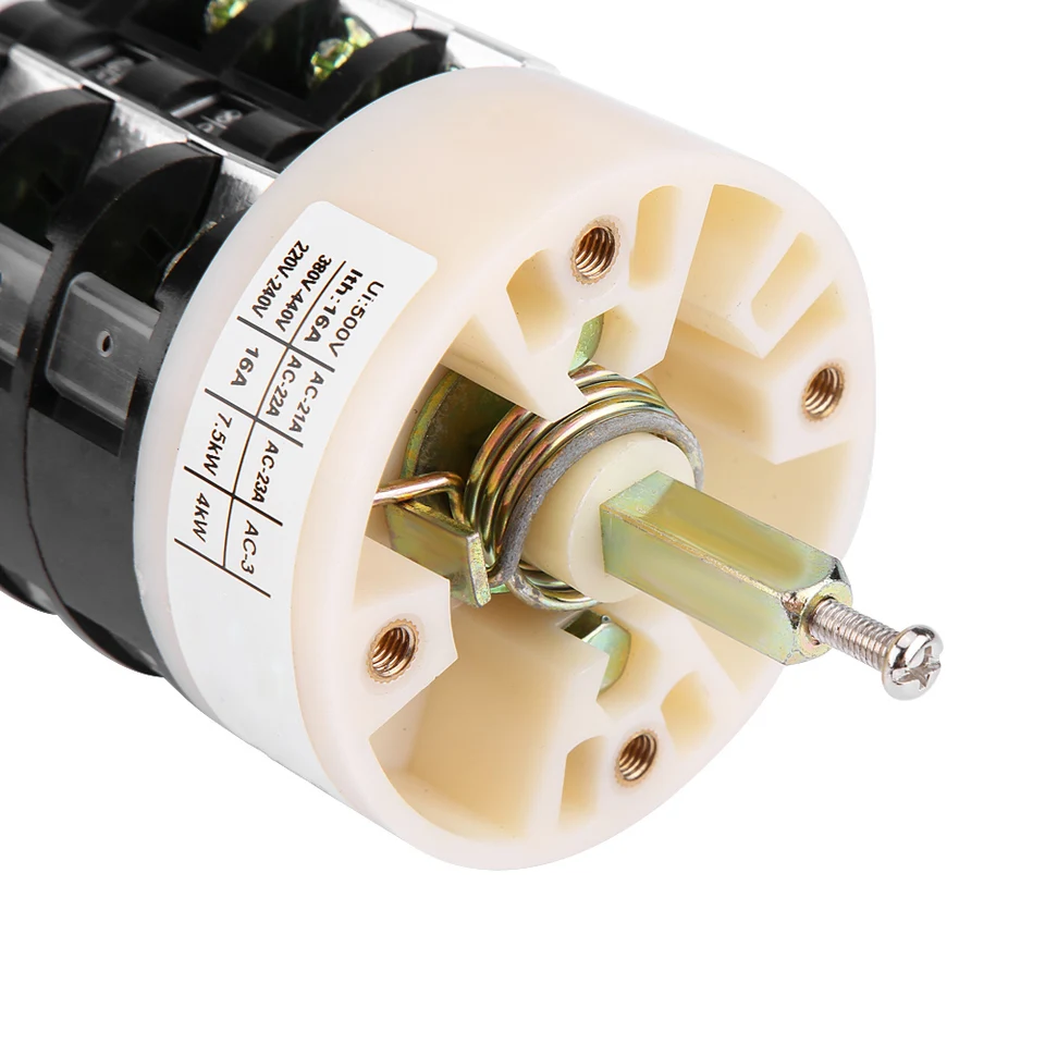 Vooruit Achteruit Schakelaar, Machine Motor Schakelaar, 220V/380V 32A Bandenwisselaar Machine Motor Vooruit Achteruit Schakelaar Draaitafel Pedaal Schakelaar Geschikt voor Bandenwisselaar Machine