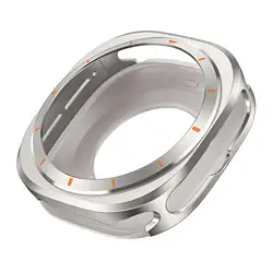 Aluminum Alloy Protective Watch Cover with Screen Protector Accessory (Light Grey)