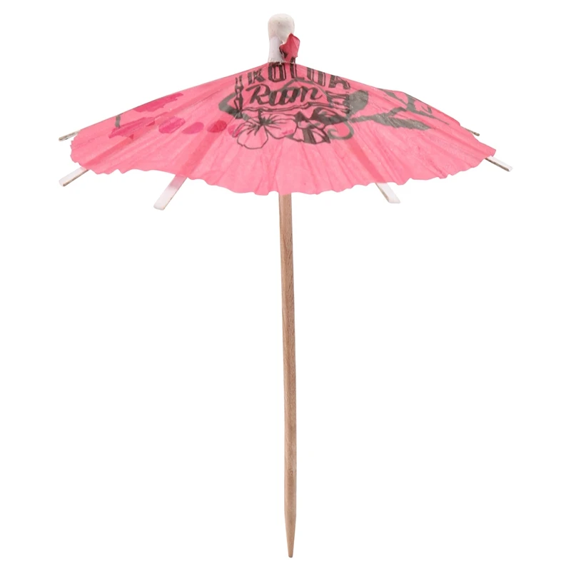CQMF-100 Mixed Paper Cocktail Umbrellas Parasols For Party Tropical Drinks Accessories