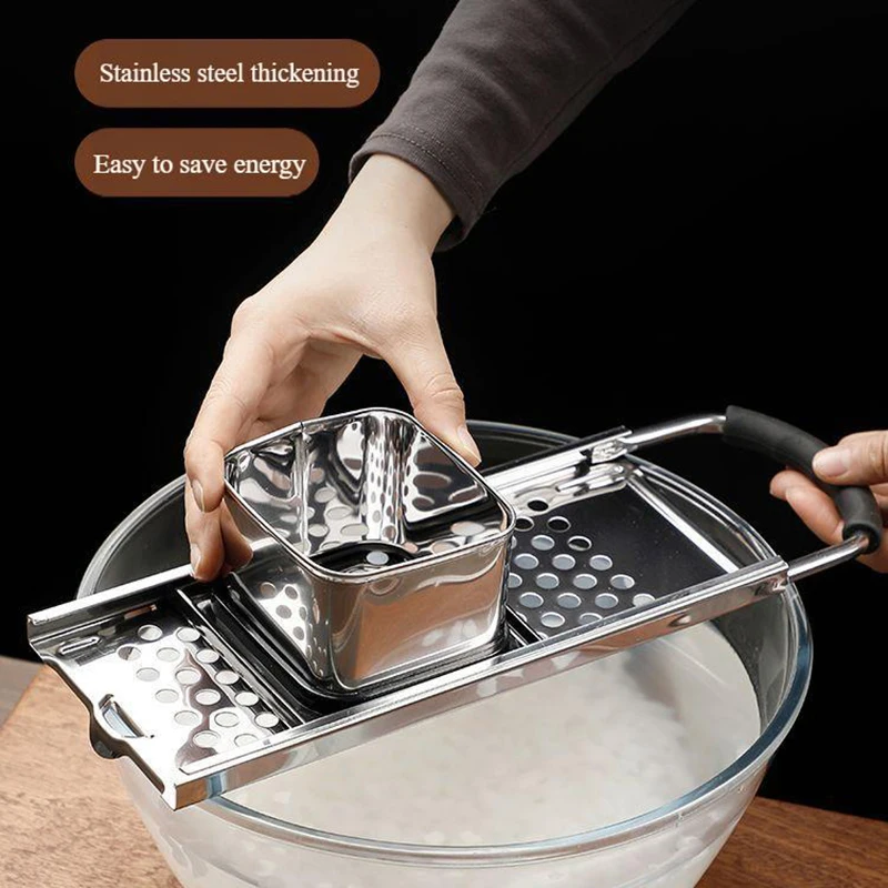 Spaetzle Maker For Cooking Stainless Steel W/ Grip Handle Egg Noodle Maker Noodles Kitchen Aid Housewarming Kitchen Gifts