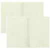 2 Pcs Graph Notebook Notebooks for Work Graphing Spiral Journal The Students Supplies Paper Math Notepad Grid Office 6
