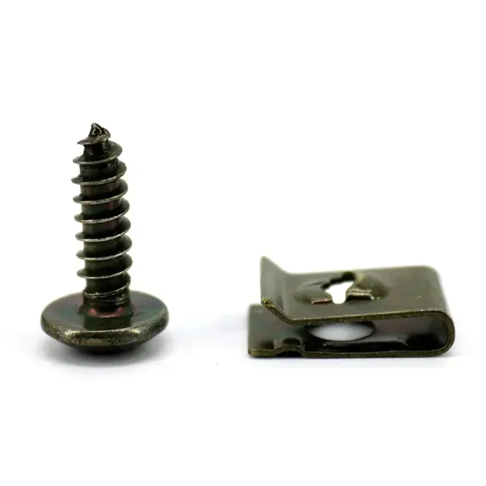 Zinc plated u shaped self tapping screws 100 pcs
