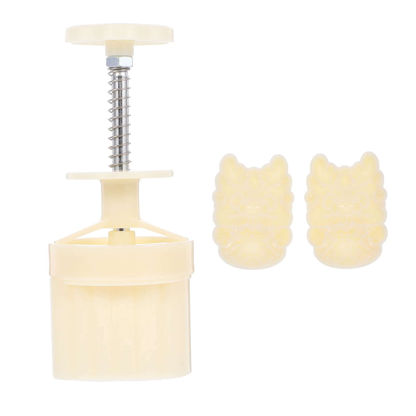 

Hand Pressed Mold Moon Cake Dragon-shaped Bean Baking Molds Mid-autumn Festival Plastic Stamps