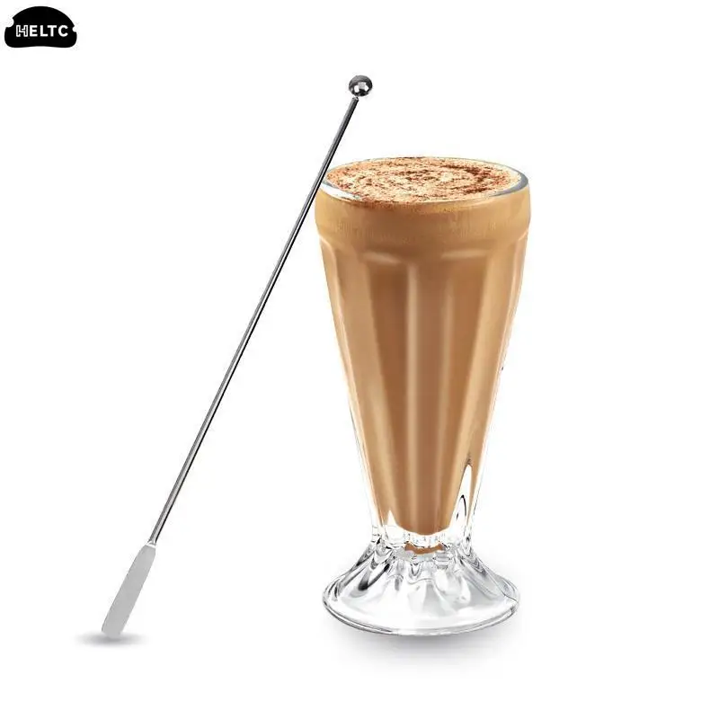 1PCS 19cm Coffee Stir Stick Stainless Steel Mixing Cocktail Stirrers Sticks For Wedding Party Bar Cocktail Swizzle Stick Stirrer