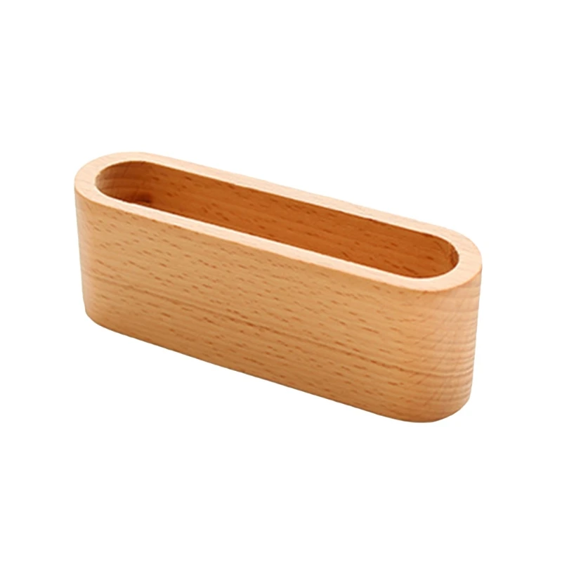 

B36C Держатель для визитных карточек емкостью 20 листов Деревянный органайзер для коллекции визитных карточек для