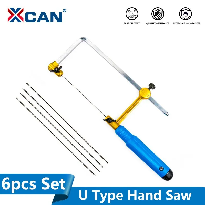 Hand Saw Saw Bow Jewelers Saw Frame Multi Purpose Saw Handheld Saw Adjustable Mini Hand Saw U Type Jeweler's Saw Bow for Jewelry DIY Tools Woodwork Craft Tools Hand Set Blade