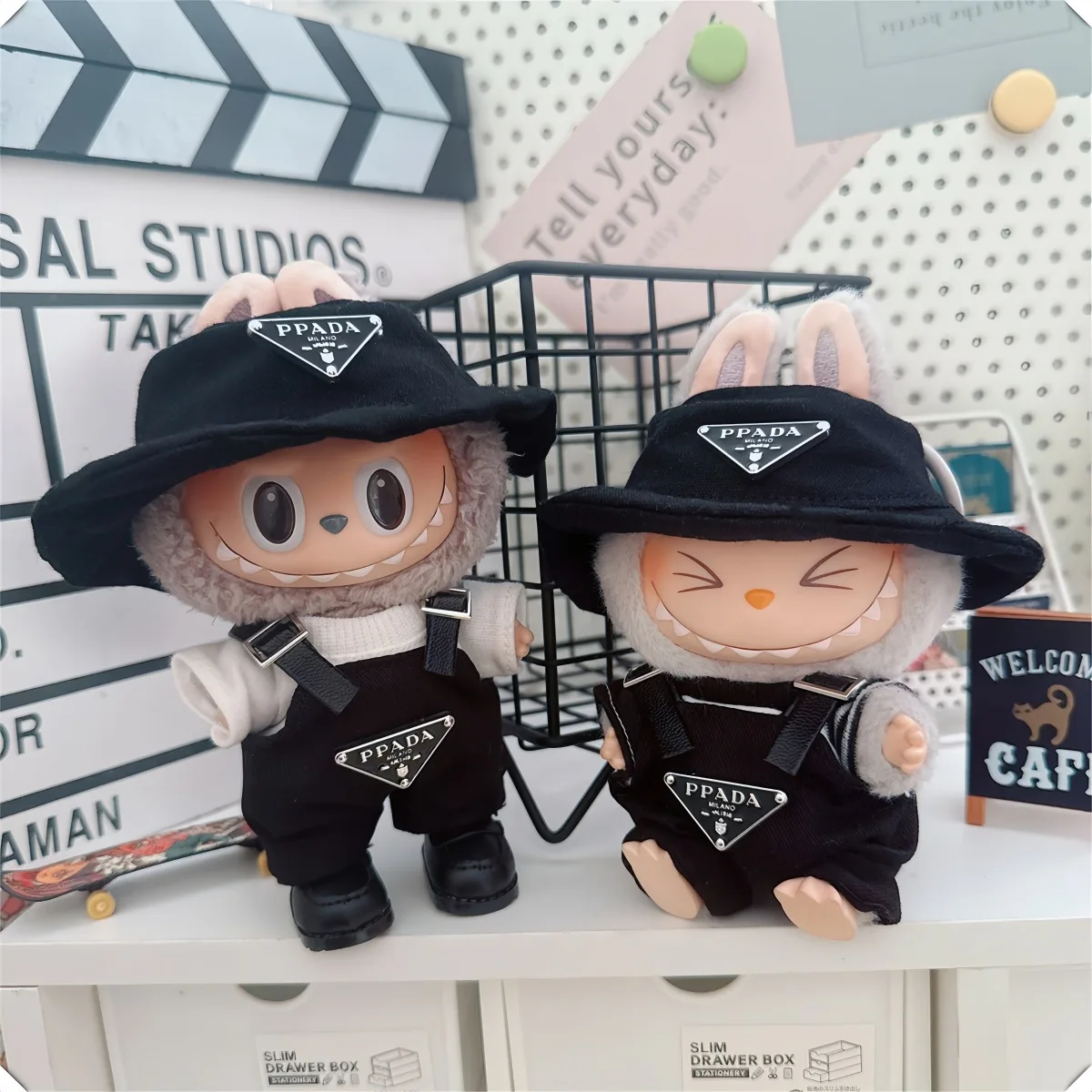 Labubu 17cm V1 V2 Doll Hoodies – Color-Matching Clothes & Cute Accessories for Stylish Decoration 1