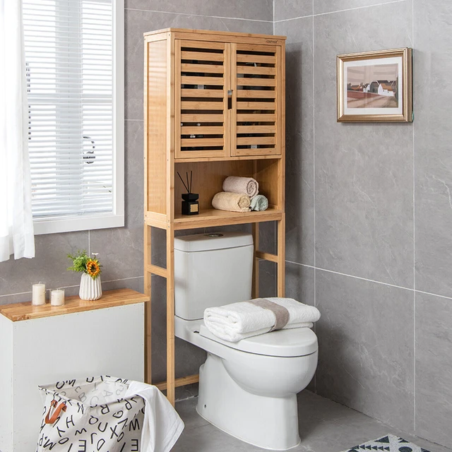 Over the Toilet Bathroom Storage Cabinet with Adjustable Shelf