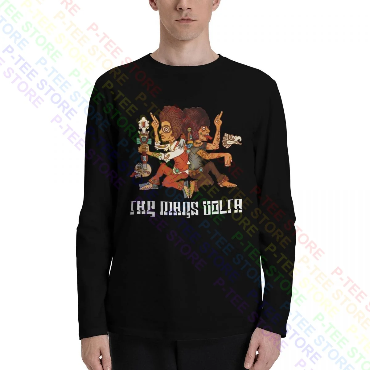 The Mars Volta American Progressive Rock Band Indie Music T-Shirt A Maniche Lunghe T-Shirt Tee Cute Hip Hop