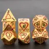 7 Pcs Love Heart DND Metal Dungeon and Dragon D&D Dice Set RPG D and D Role Playing Games Dice 2
