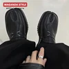 Maganda Tabi Shoes Loafer for Men and Women Split Toe Thick Sole Casual Leather Shoes 5