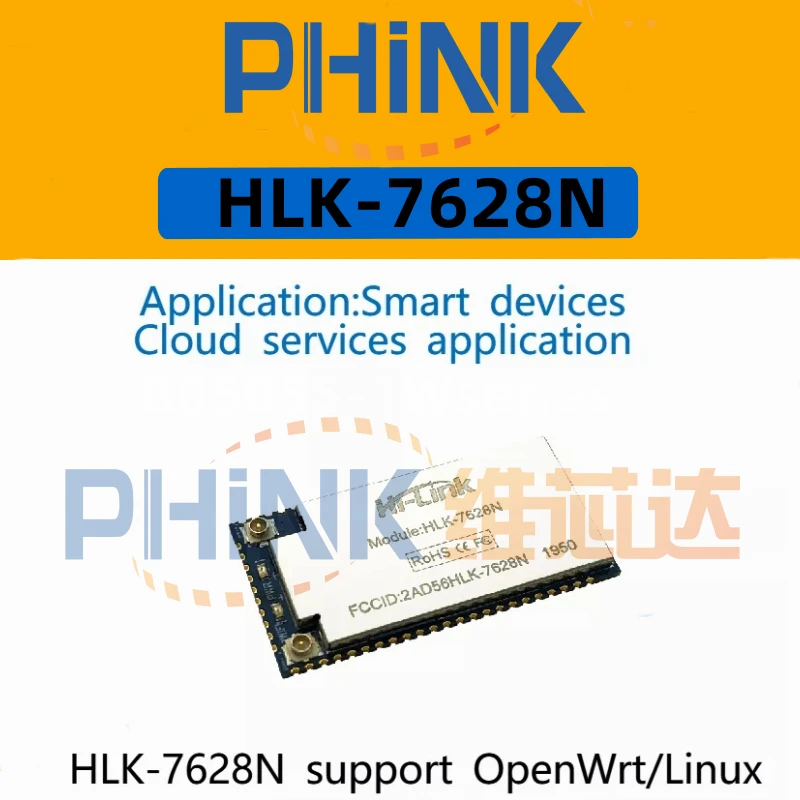 Hi-Link MT7628NN WiFi router module HLK-7628N support OpenWrt/Linux low cost high-performance powerful processor gtmedia m7x support sks dvbs2 vcm acm multi stream hevc main 8 profile avs sks built in 2 4g wifi module in stock new