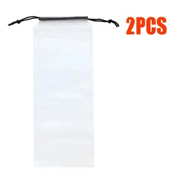 Transparent Waterproof Umbrella Storage Bag with Drawstring Closure - 2PCS