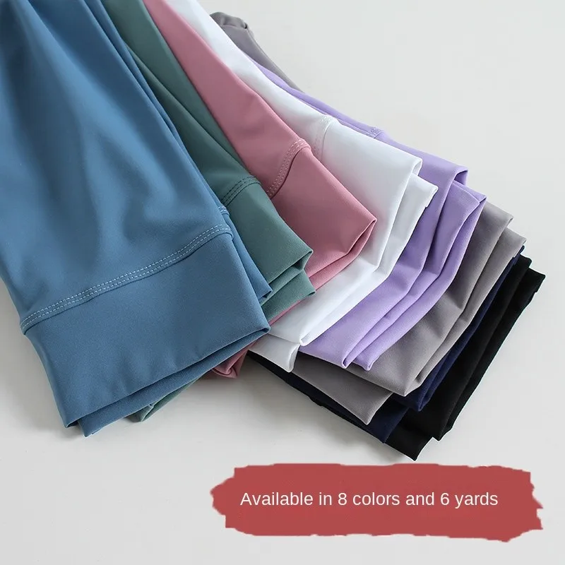 Kids Shorts High Waist Seamless Sports Knee Length for Teenage Girls Fitness Yoga kids shorts