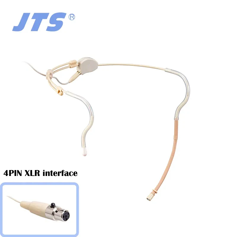JTS CM-214i Mini Headset Beige Color Omnidirection Microphone Stage Performance Professional Accessories For 4Pin Bodypack