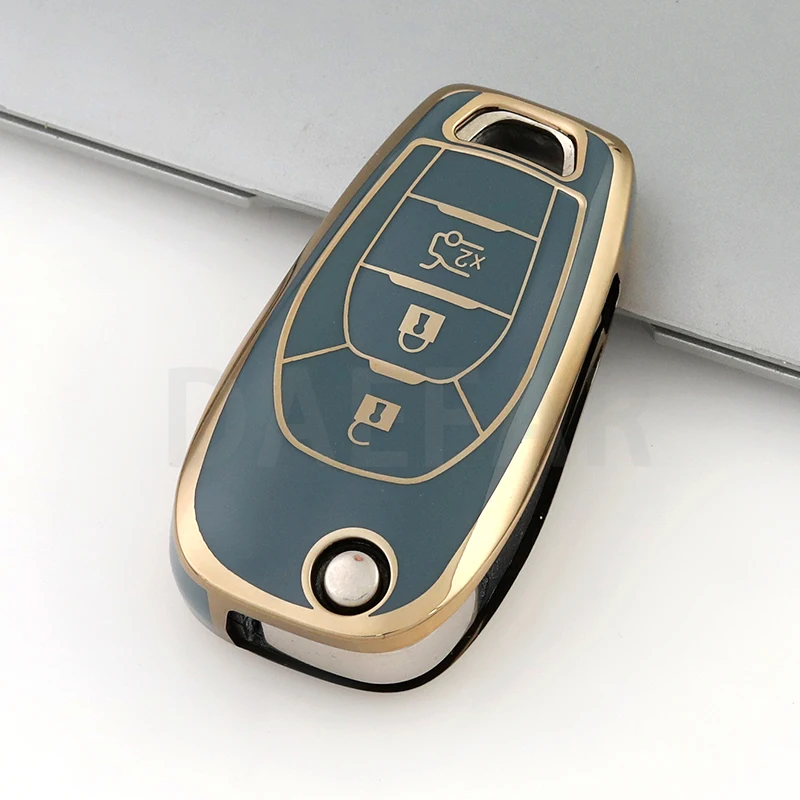 For Toyota Key Fob Cover,Leather Keychain Soft TPU Protection Key Case For 2019-2024 Venza,Grand
