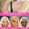13x6 13x4 Body Wave 613 Honey Blonde Wig Human Hair 30 40 Inches Hd Lace Frontal  Wig  100% For Transparent Brazilian Woman Hair 4