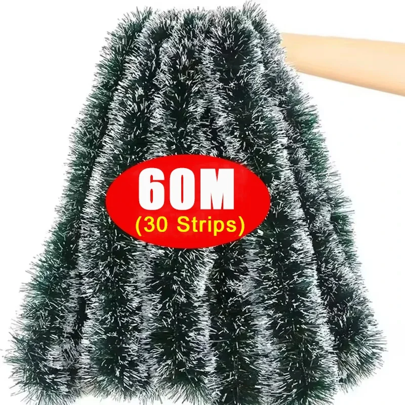 thumbnail image 1 of Guirnalda de cintas de caña verde para Navidad, adornos para árbol de Navidad, guirnalda de cintas de caña verde, colgantes para decoración de fiestas de Navidad, 1 of 5