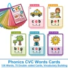 Kids CVC Words Learning Cards ESL Teaching Materials for Toddlers Sight Words Teaching Aids Vocabulary Educational Montessori 1