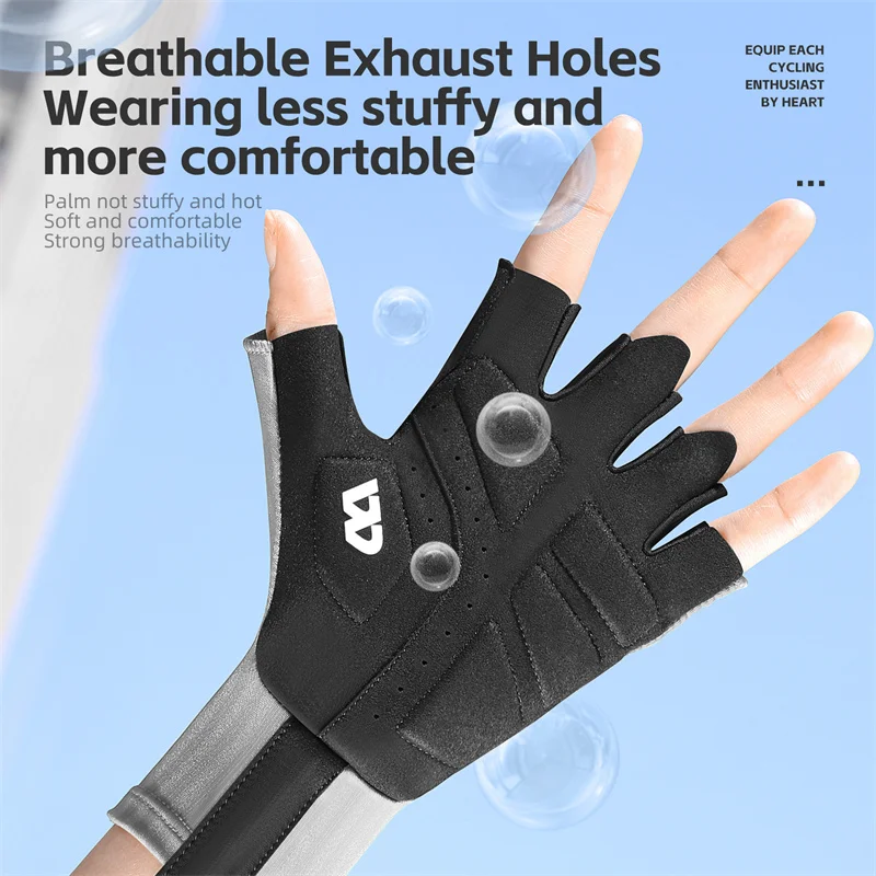 WEST BIKING Road Racing Cycling Gloves High Elastic Breathable Men Women Half Finger Gloves Multicolor Anti-slip Bike Gloves 3