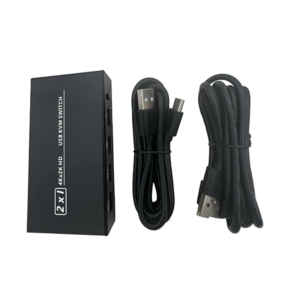 Compatível com Hdmi Kvm Switch Video Display Usb Switch Splitter pc Sharing Teclado Mouse Impressora Plug And Play Out Kvm 2.0 - Imagem 2