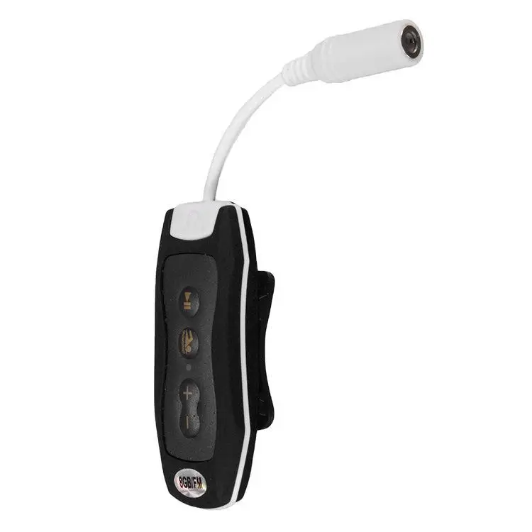 Prova Impermeável Água Ipx8 Clipe Mp3 Player Rádio fm Som Estéreo 8g Natação Mergulho Surf Ciclismo Esporte Leitor de Música à - Image 3