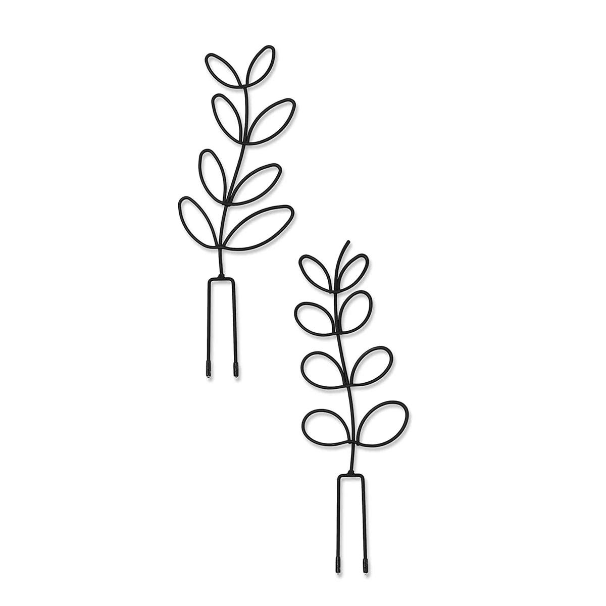 

Indoor Plant Trellis Leaf Shape Garden Trellis for Climbing Plant Metal Wire Stake for Potted Plant 2 Packs 12inch