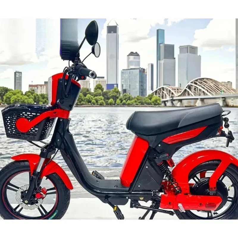 Bicicletta elettrica di alta gamma 800w per adulti, bici elettrica da città da 18 pollici con motore sul mozzo posteriore e batteria integrata
