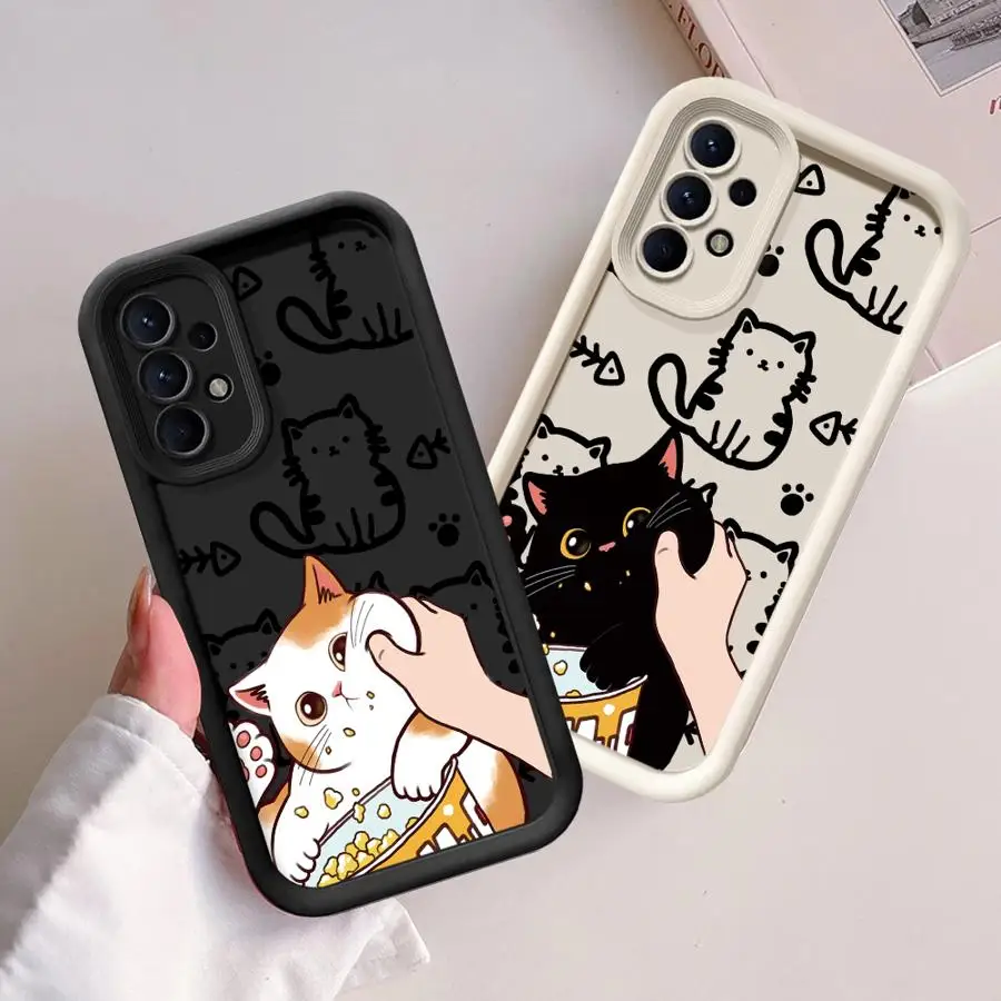 Soft Cartoon Cute Little Cat Phone Case