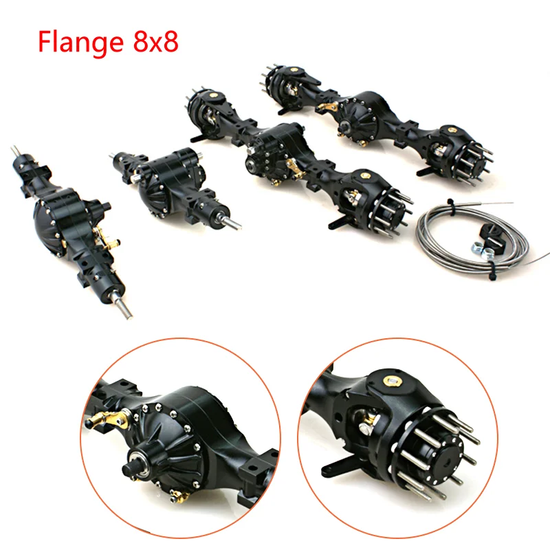 JDM Differential Lock Metall-Vorderachse – Für 1/14 RC Muldenkipper & LKW Modelle – Upgrade-Teil Für RC-Fahrzeuge
