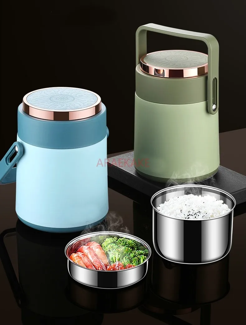 

Insulated lunch box, large capacity bento box, office workers bring food, super long insulated bucket soup