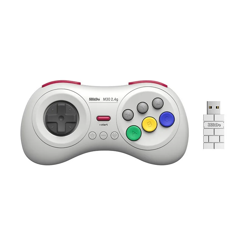 8Bitdo M30 Mini 2.4G Controller Di Gioco Wireless Gamepad Per Sega Genesis Mini Ns Switch Mega Drive Mini Gamepad Joystick Joypad