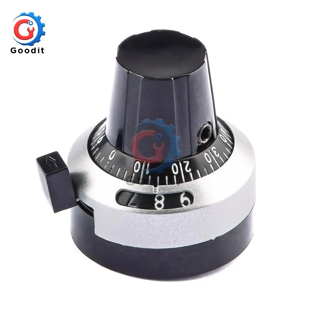 

1PCS 3590S 6.35 mm precision scale knob potentiometer knob equipped with multi-turn potentiometer