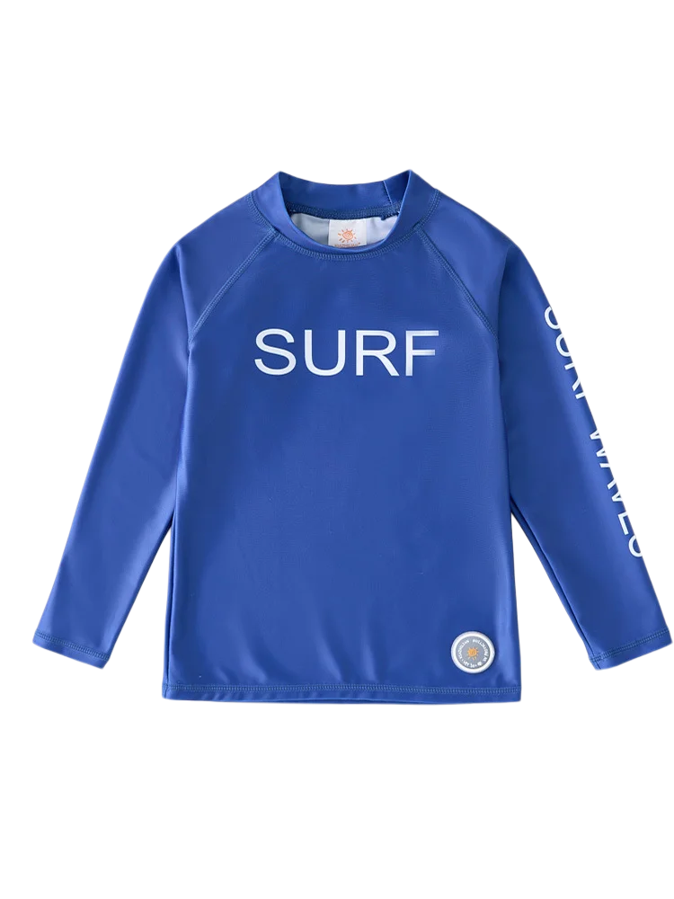 Swimming T Shirt Boy Girl Children's Swimwear UPF50 UV Protection Beach Bathing Suit Long Sleeve Swimsuit Top Kids Rashguard girls swimsuit