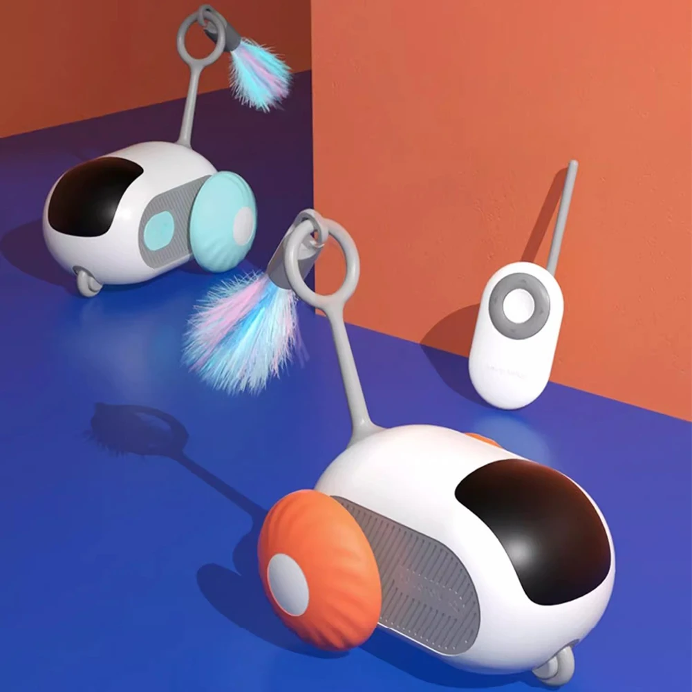 전기 움직이는 고양이 장난감, 리모컨 인터랙티브 고양이 자동차 장난감, USB 충전, 무선 티즈 고양이 장난감, 실내 고양이, 소형견용