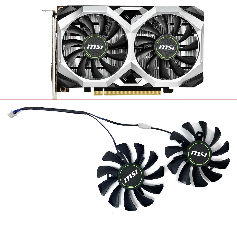 Фото Вентилятор охлаждения для видеокарты MSI GTX 1650 SUPER VENTUS XS, 75 мм №1