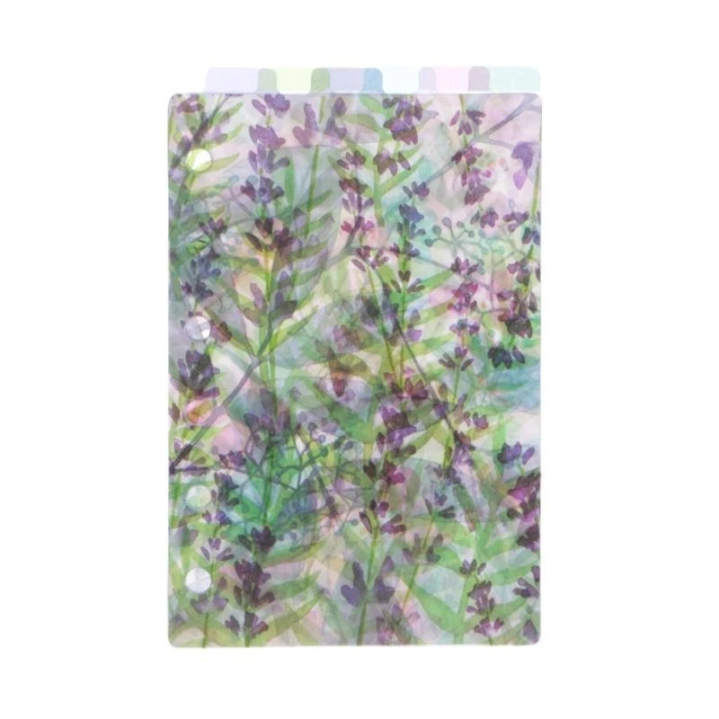 Catoon Clear Divider Index Pages 6-Holes Binder 용 분류 된 분류