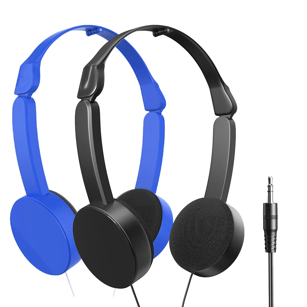 3.5mm Wired Over-ear Headphones Foldable Sports Headset Portable Music Earphones MP4 MP3 Smartphones Laptop