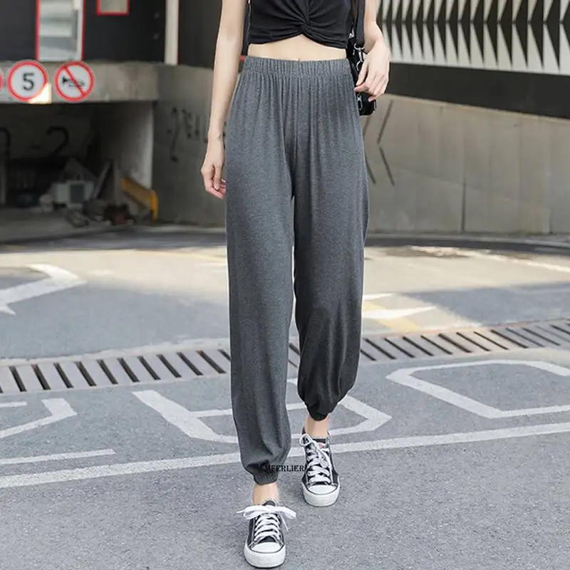 

Large Size 9XL 140kg Woman Pants Summer Ankle-Length Pants Sports Pants Loose Lantern Harem Casual Pants Fashion Sweatpants