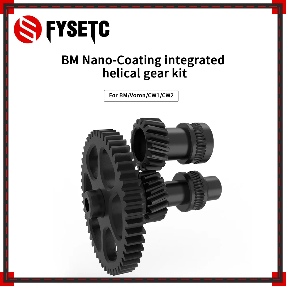 Kit de Engrenagens Helicoidais com Eixo Integrado Nano Coating de Acionamento Direto Peça Extrusora Extrusora Cnc Pom Impressora 3d para bm Voron Cw1