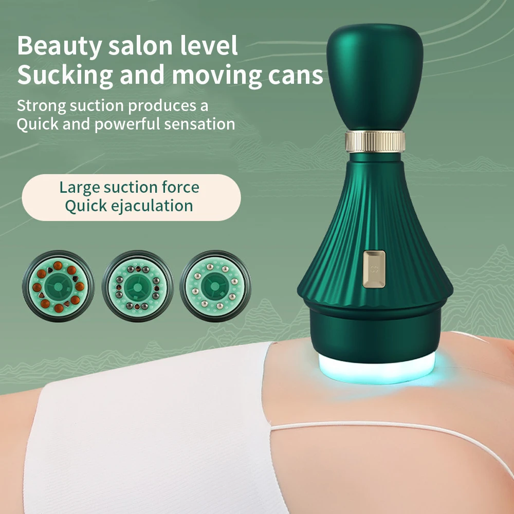 Electric Meridian Brush Massager Shoulder and Neck Suction Device Vibrate Anti Cellulite Massager Fat Burner Weight Loss
