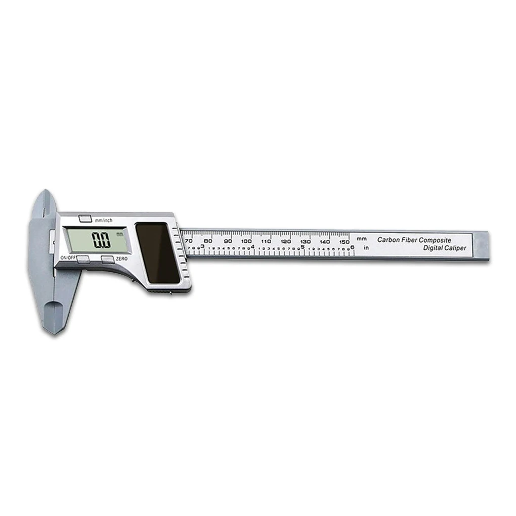 Solar Digital Measuring Caliper Battery Powered Measurement Gauge Portable Instruments Ruler